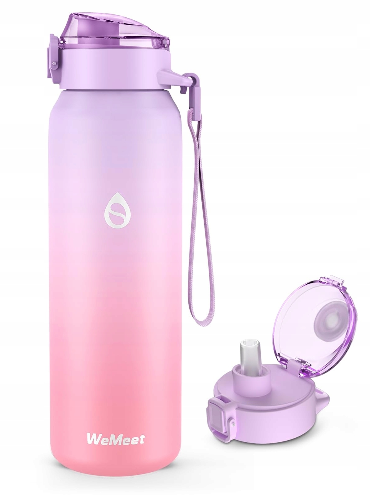 Termoláhev WeMeet Termohrnek se slámkou Nerezová Ocel 700 ml