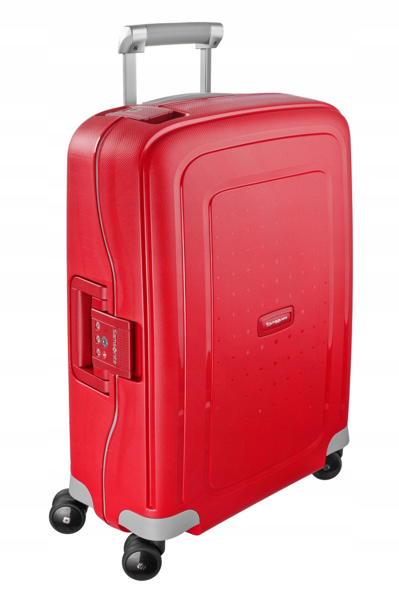 Samsonite S'cure Walizka Kabinowa 55 cm 34l twarda czerwona Crimson Red