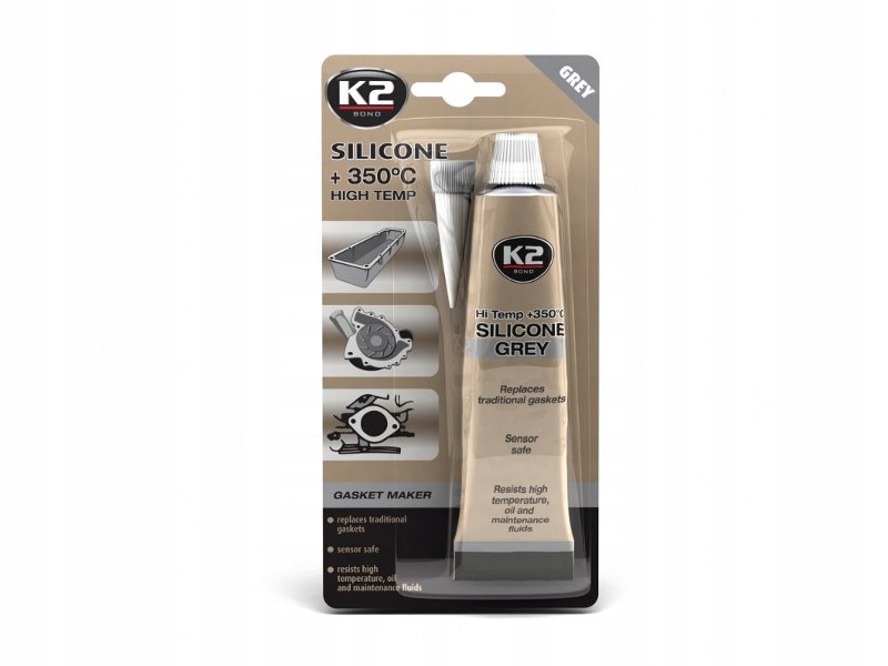 

K2 Silikon szary, +350°C, 85g