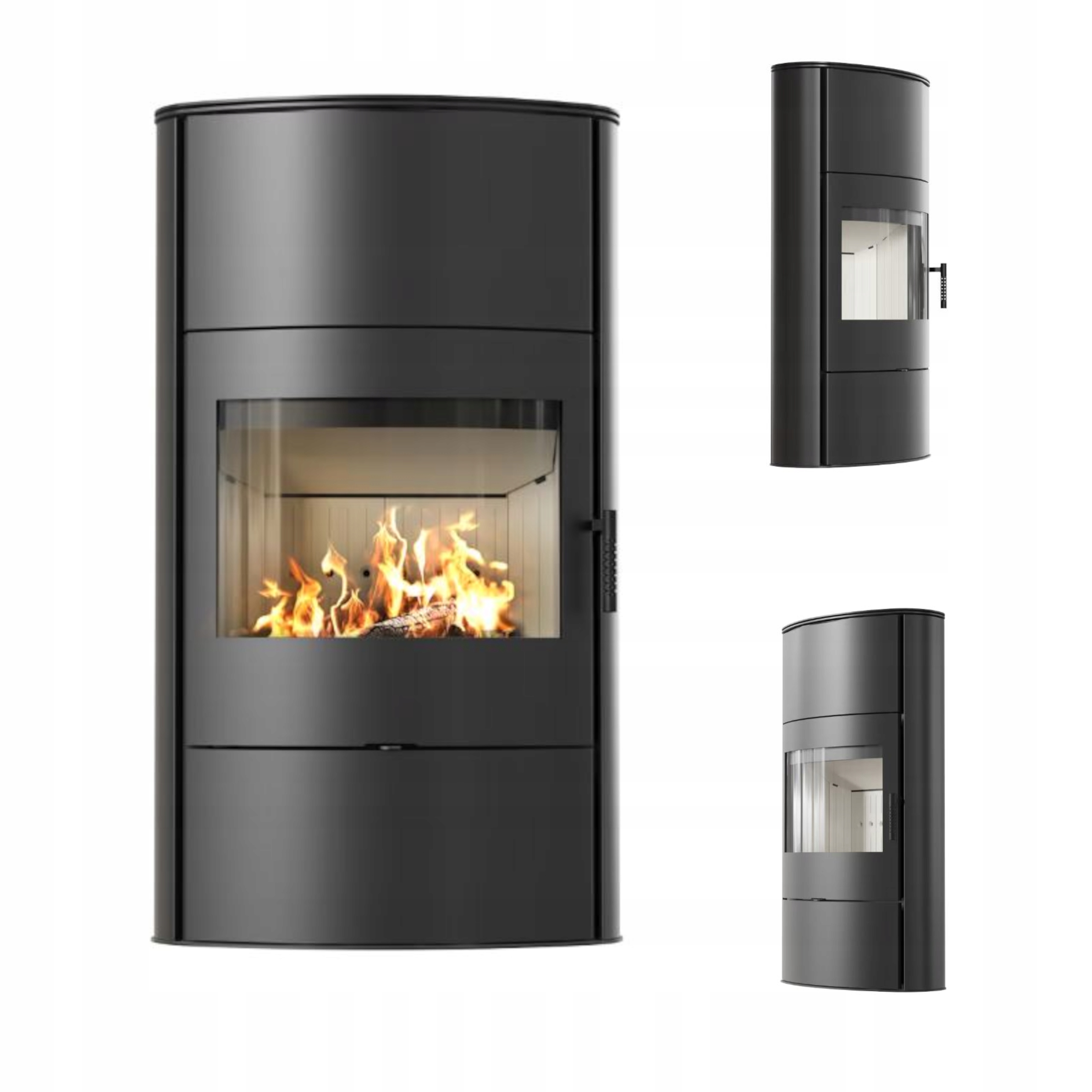 Kamna ocelový AB/S/2/ROLLO vysoký FI150 10 kW Široký Elokogický Velký