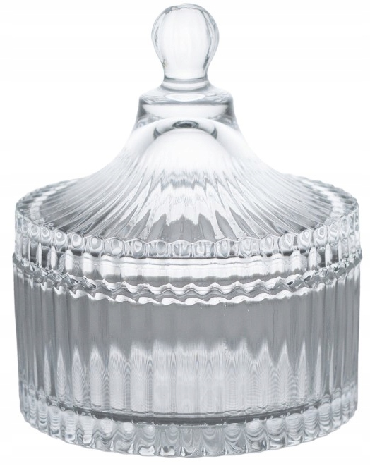 

Cukiernica Szklana Pokrywką Cukierniczka Pojemnik