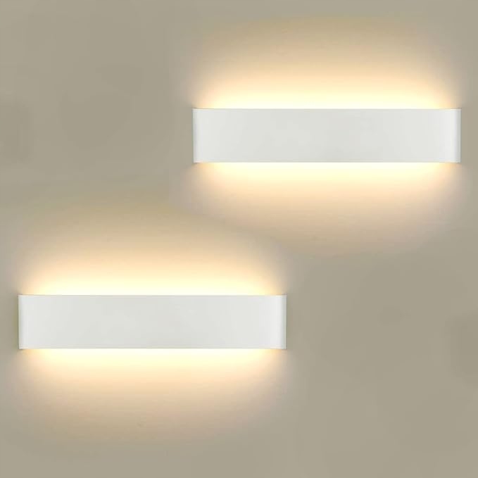 LED Lampy ścienne do wnętrz 40 cm, 2 sztuki, 16 W