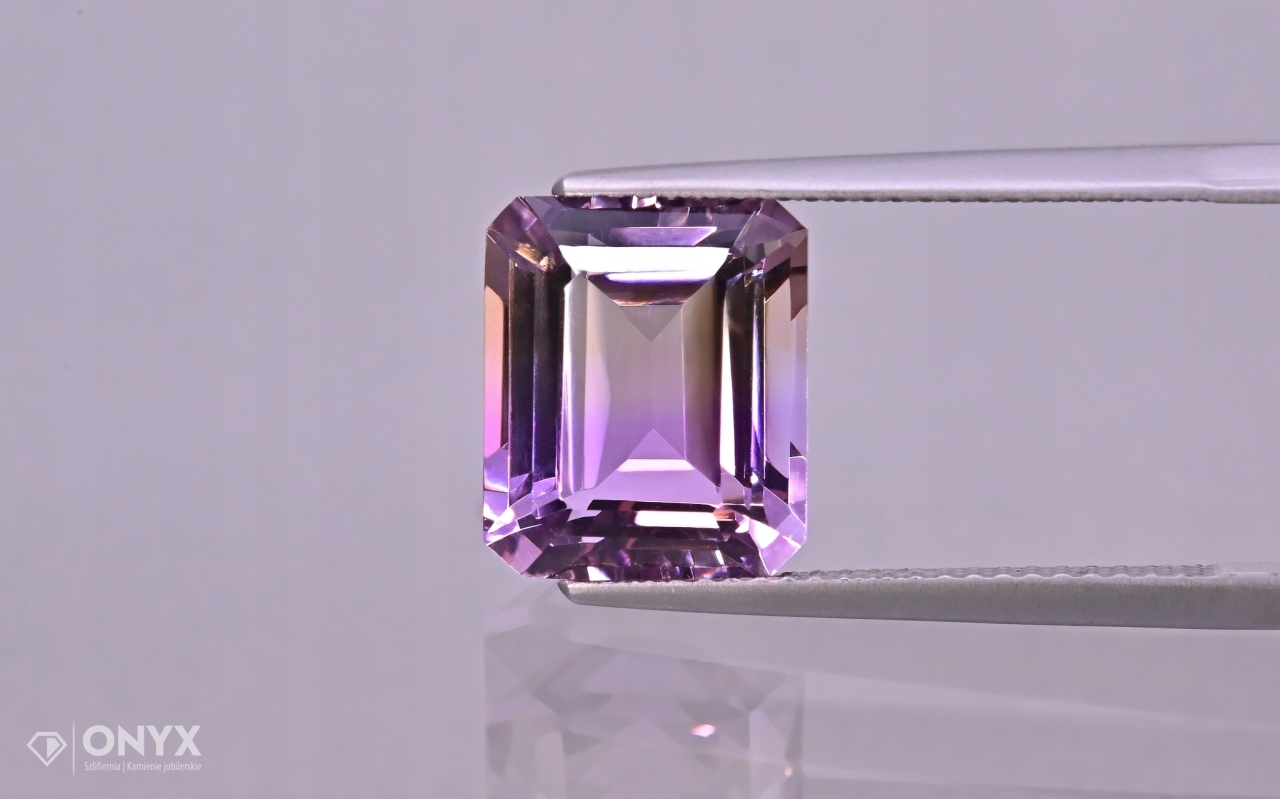 Ametrin fazetovaný oktagon 12x10 mm