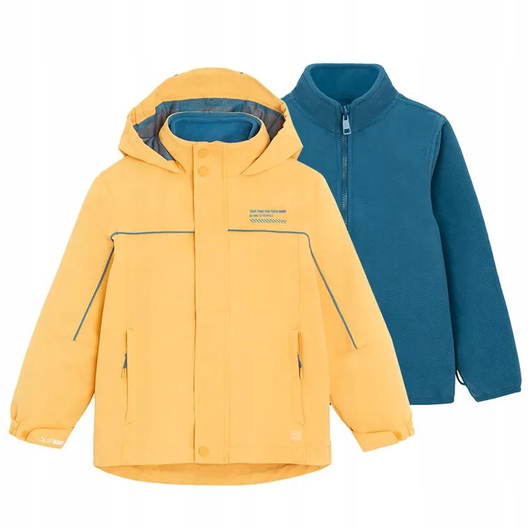Cool Club 3w1 Kurtka przeciwdeszczowa chłopięca bluza Waterproof 128