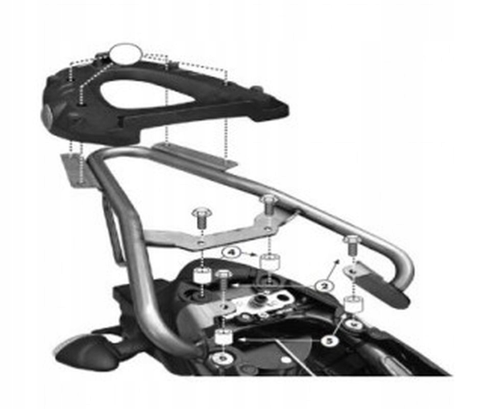 Kappa Stojan Centrálneho Kufra Suzuki Gladius 650 (09-16) (s Monoloc Doskou)