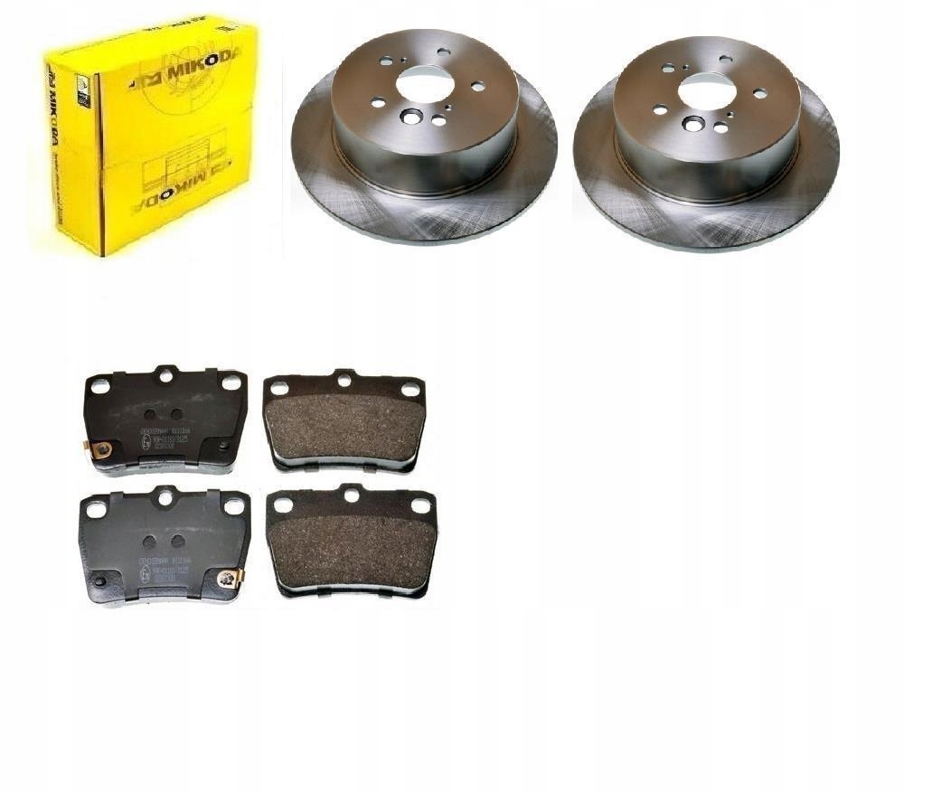 Kotouče Brzdové Destičky Toyota Rav 4 II Zadní 303 mm Sada
