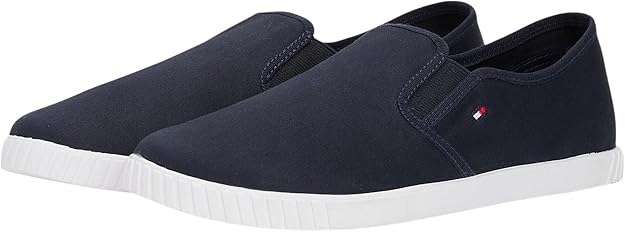 Tommy Hilfiger Canvas Modré Zasouvací Tenisky S Logem 40 6MA