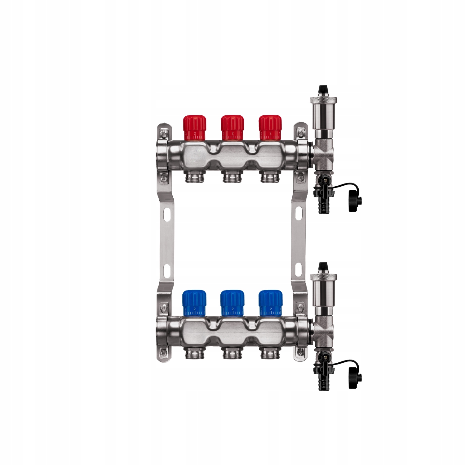 Rozdělovač Podlahy S 3 Nerezovými Okruhy, Manuální Podlahové Vytápění