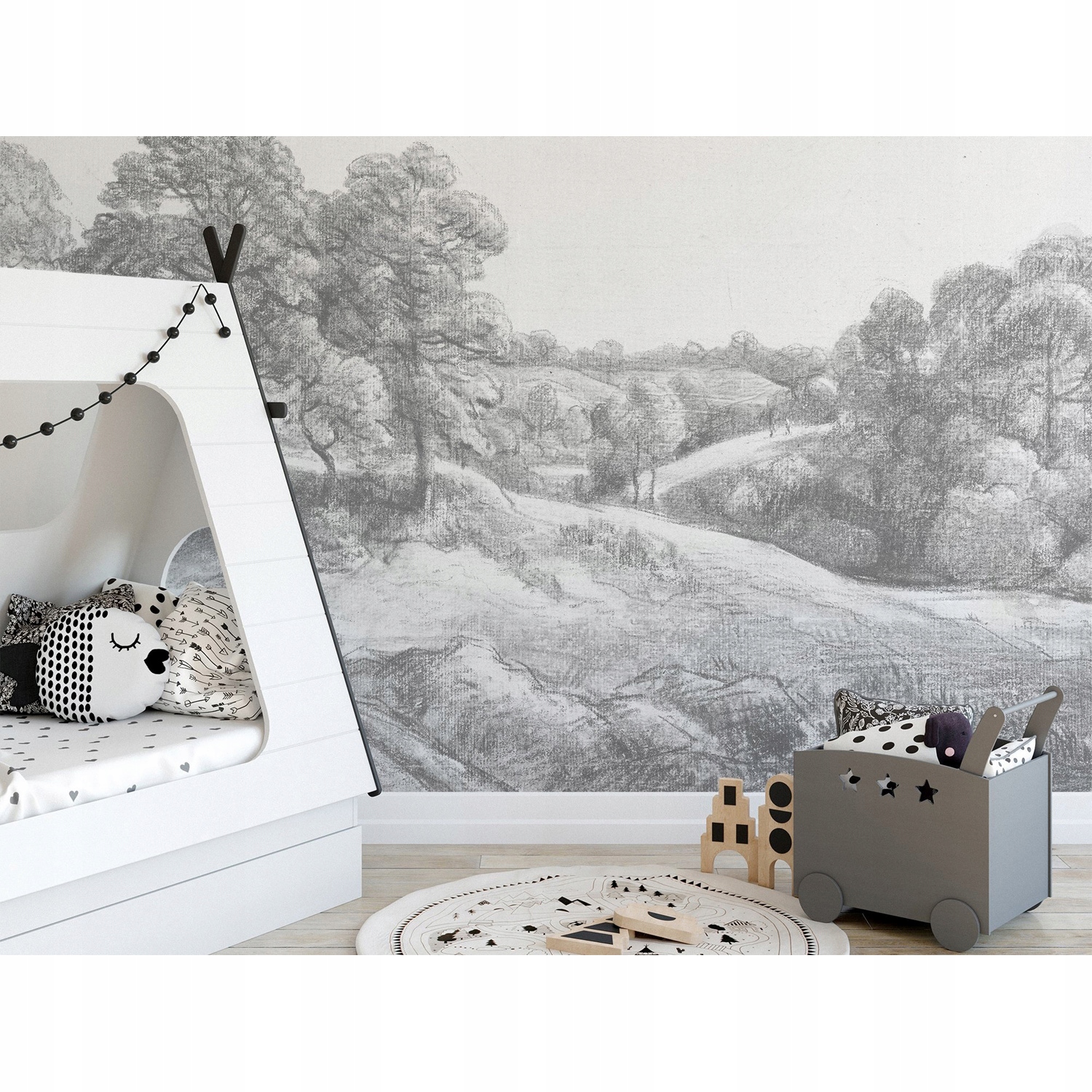 

Tapeta flizelina Wiejski styl retro 104x70 + klej