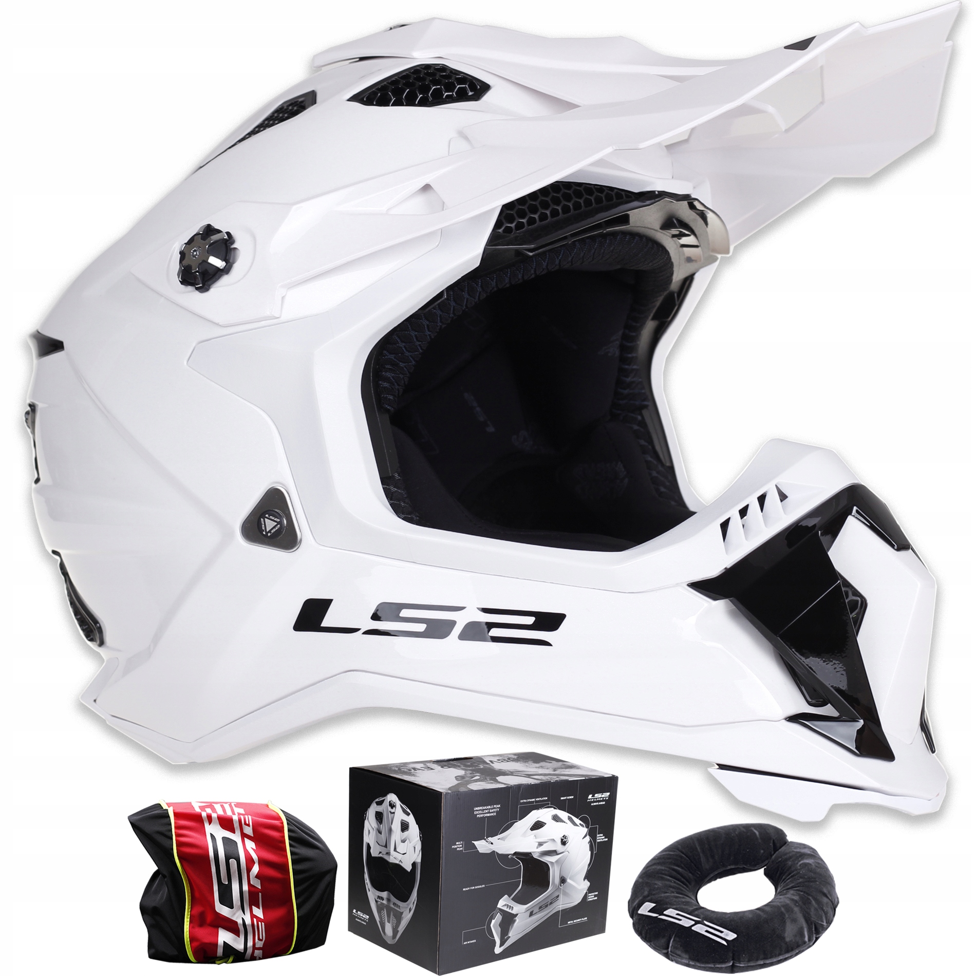 

LS2 MX700 Subverter Evo White Kask Cross Atv biały