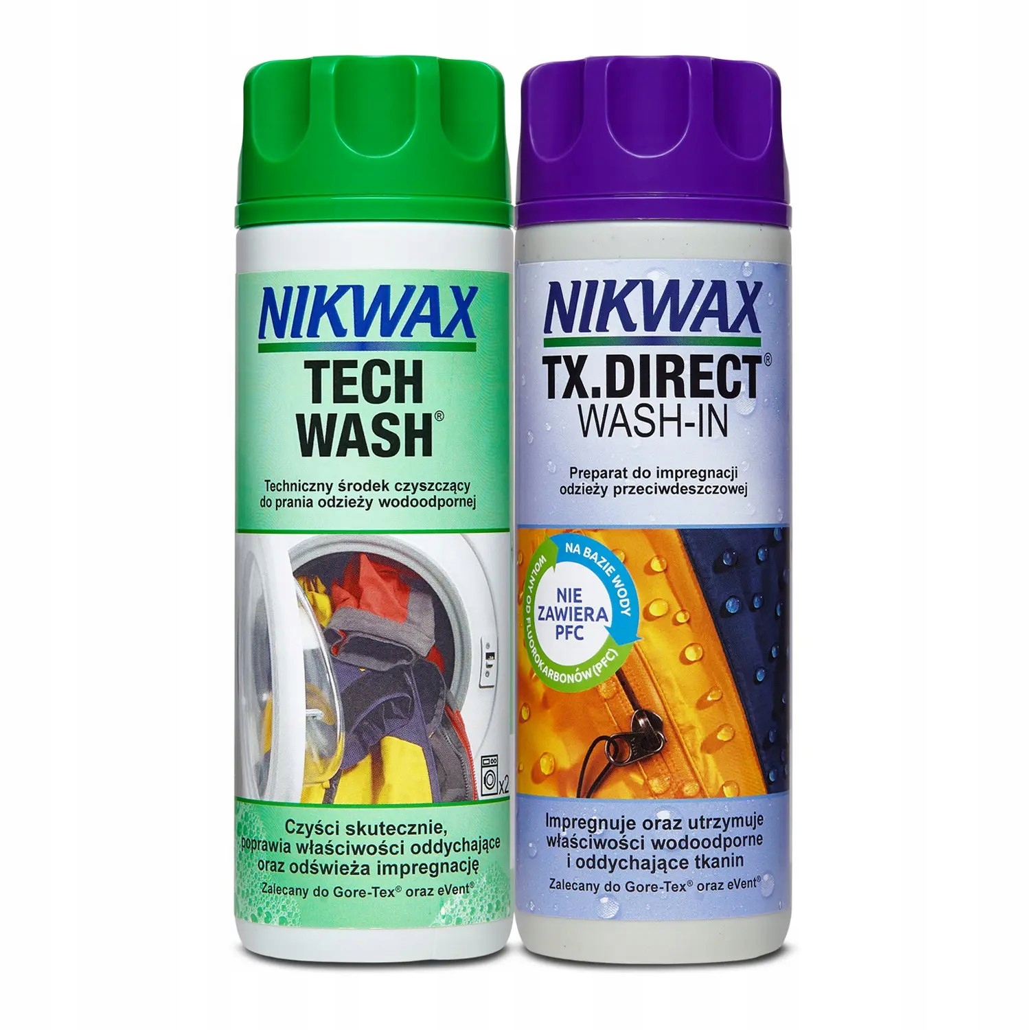 Zestaw Nikwax: Tech Wash+TX Direct Wash-In 2x300ml