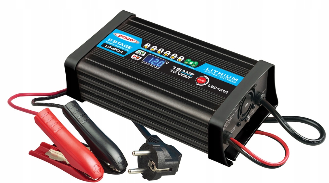 8stupňová impulsní nabíječka LBC1215 LiFePO4 12V Li-ion