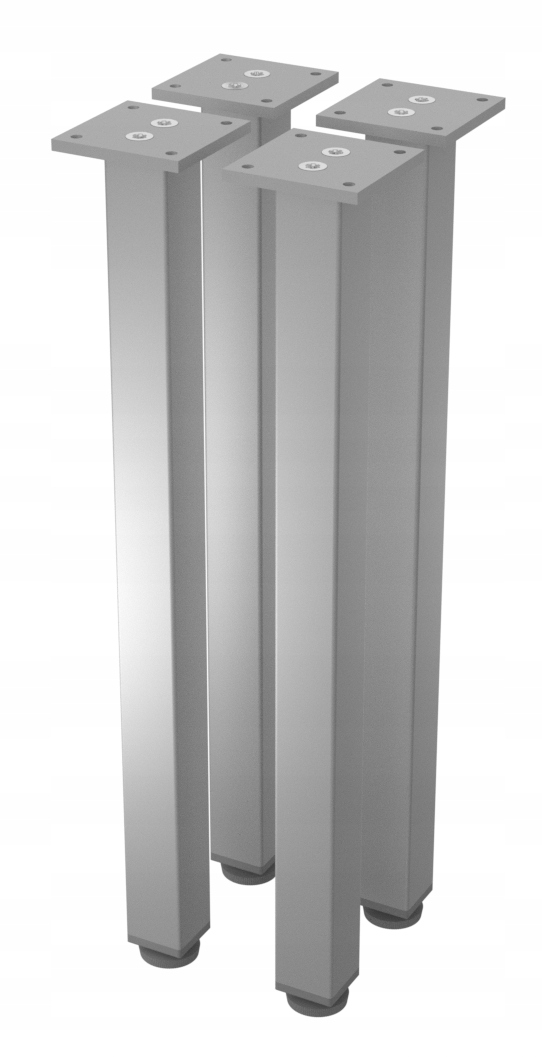 4 x Aluminiová Noha Na Stůl 400 MM Alu Nastavitelná