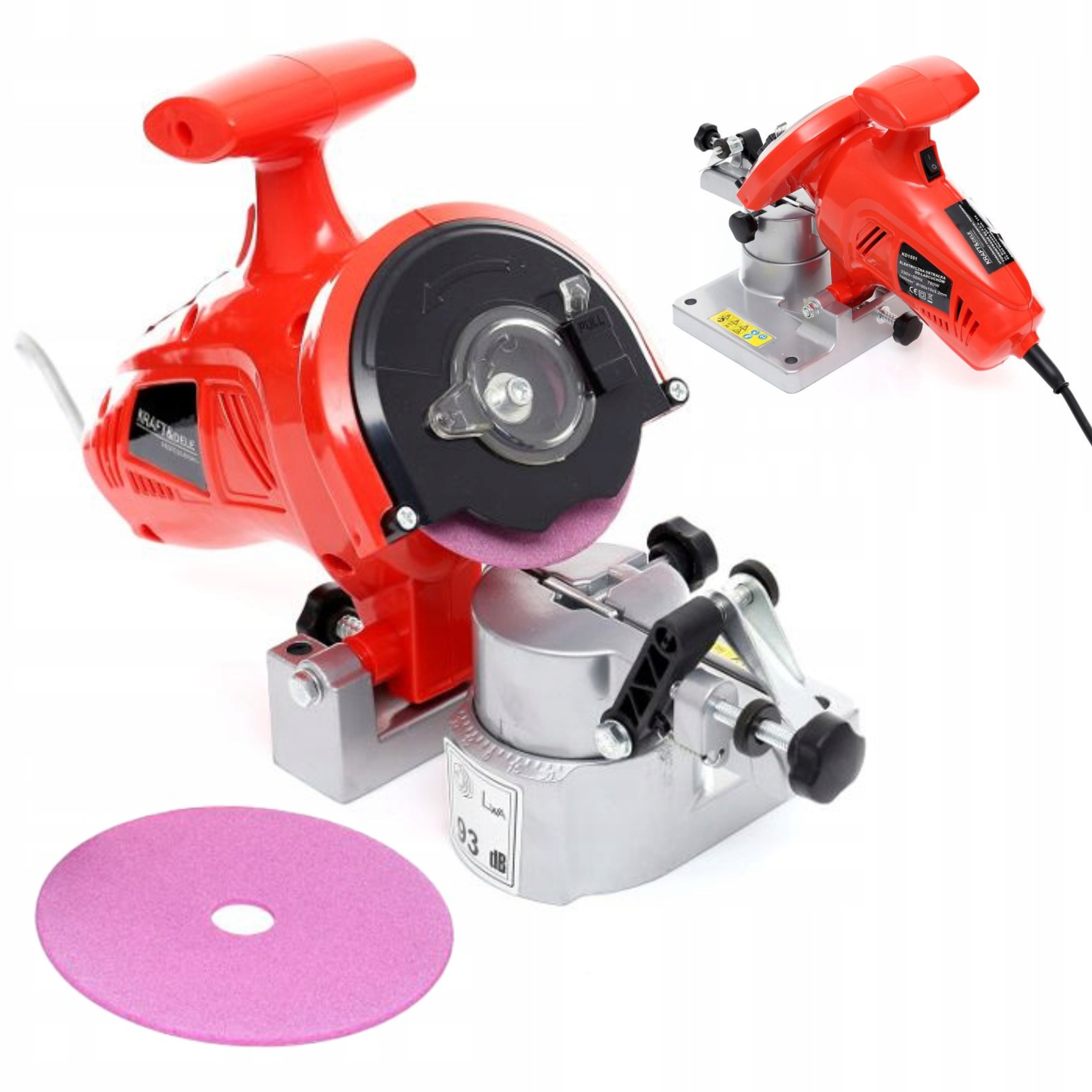 Brousek Pro Ostření Řetězů 760W 2 x Pilový Kotouč Pily