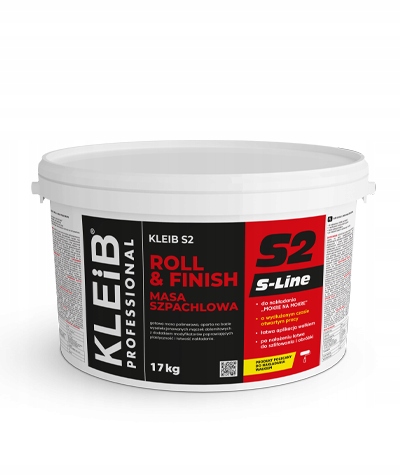 Masa szpachlowa Kleib S2 gotowa Gładź gipsowa Śnieżno Biała 17 kg gta uniwe