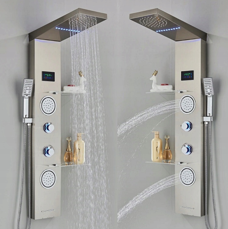 Panel prysznicowy LED prysznic wodospad hydromasaż Marka Arizone