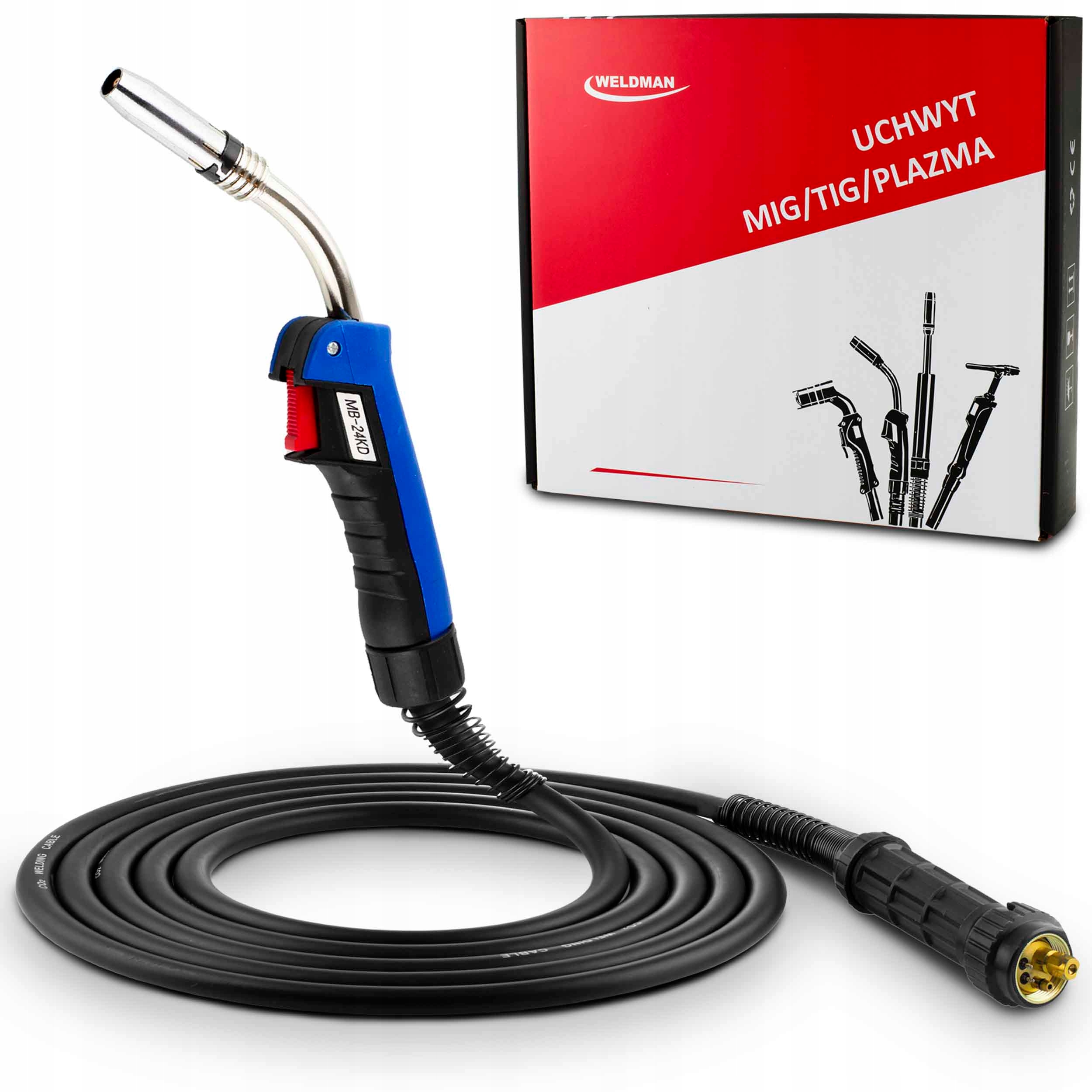 Svařovací držák MB24 Mig Mag 5 m pro svařovací stroj Migomat Eurokonektor Weldman