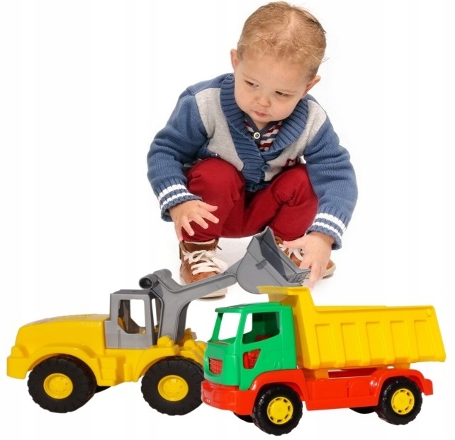 WADER - POLESIE ZESTAW CIĘŻARÓWKA WYWROTKA + FADROMA pojazdy