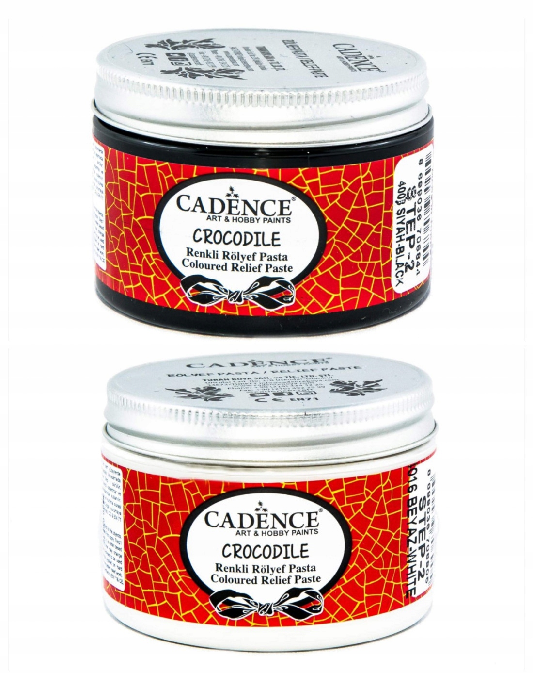 Cadence pasta do spękań krok 1&2 CZARNY2x150ml