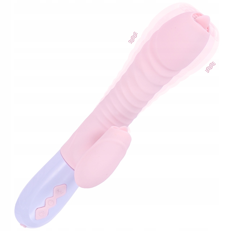 

Wibrator Królik Podgrzewany Posuwisty Liżący 22cm