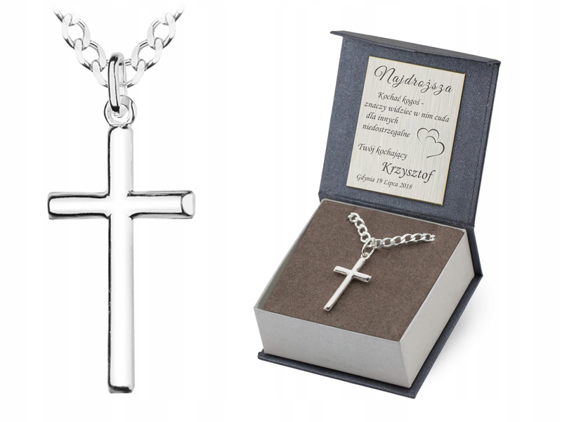 Řetízek Pancr S Pancery 45cm Kříž 925 Gravírování