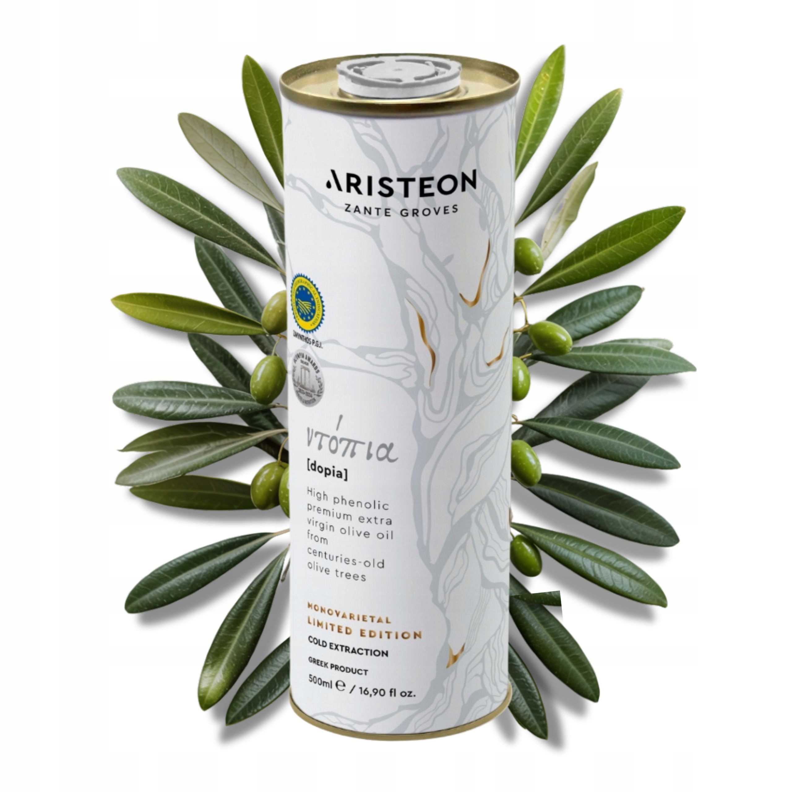 Oliwa z oliwek Extra Virgin Grecka Dopia limitowana edycja 500 ml Aristeon
