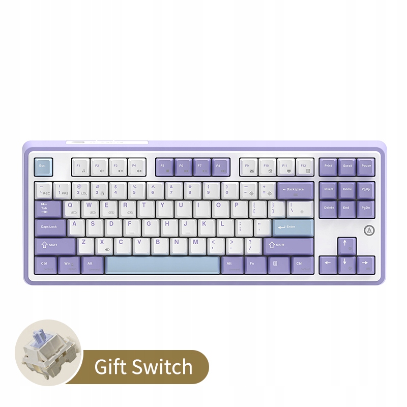 Ajazz 87-klávesová bezdrôtová mechanická klávesnica Tkl AK870 darčekový spínač Rgb Diy