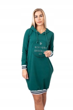 

Modna Sukienka Damska Dresowa Brooklyn zielona
