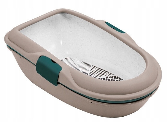 Levně Stefanplast Kočičí Toaleta Furba s hnědozeleným sítkem [97763]