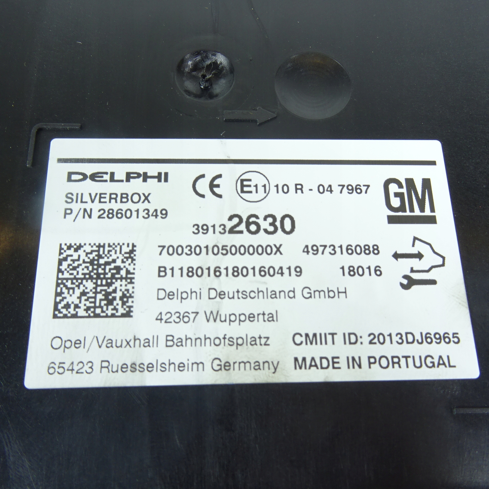 OPEL INSIGNIA B modulo SILVERBOX RADIA NAV 39132630