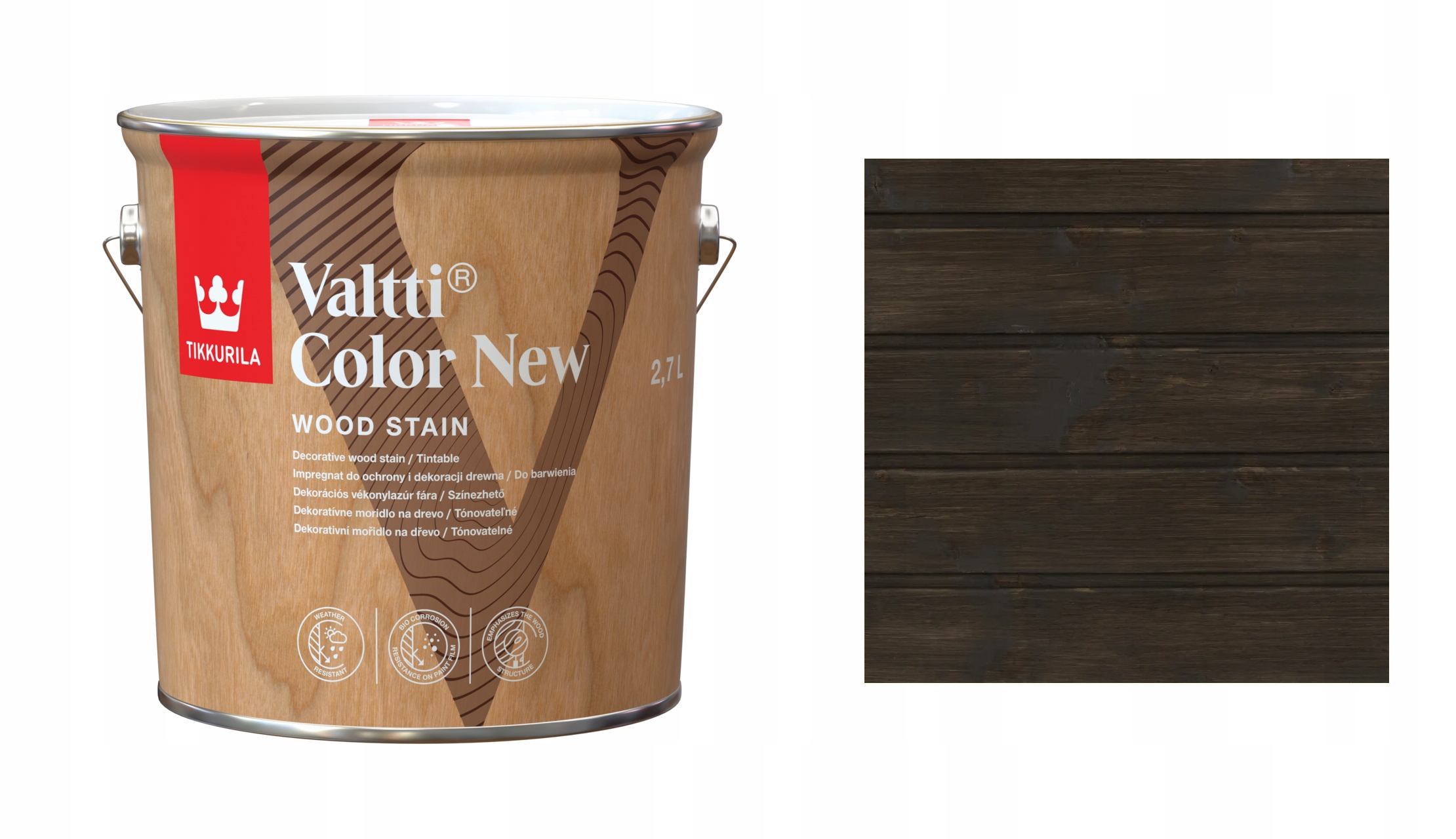 Tikkurila Valtti Color New 2,7 L 218A Velvety Milkcap Ochranný Impregnační Přípravek