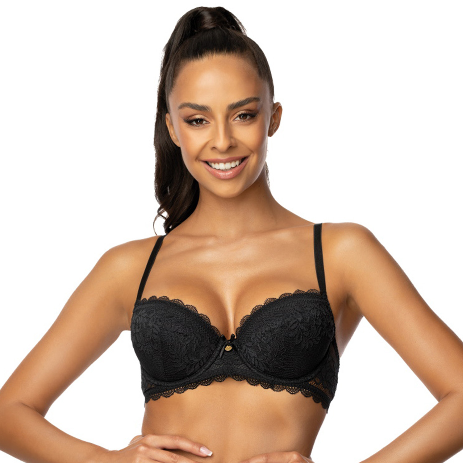 Mat 0198/11/1 Estelle černá Podprsenka Push-up 65E