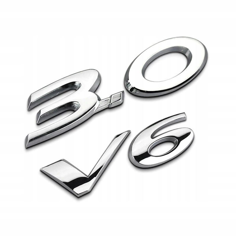 Emblemat Napis Znaczek Jaguar V6 3.0 Chrom