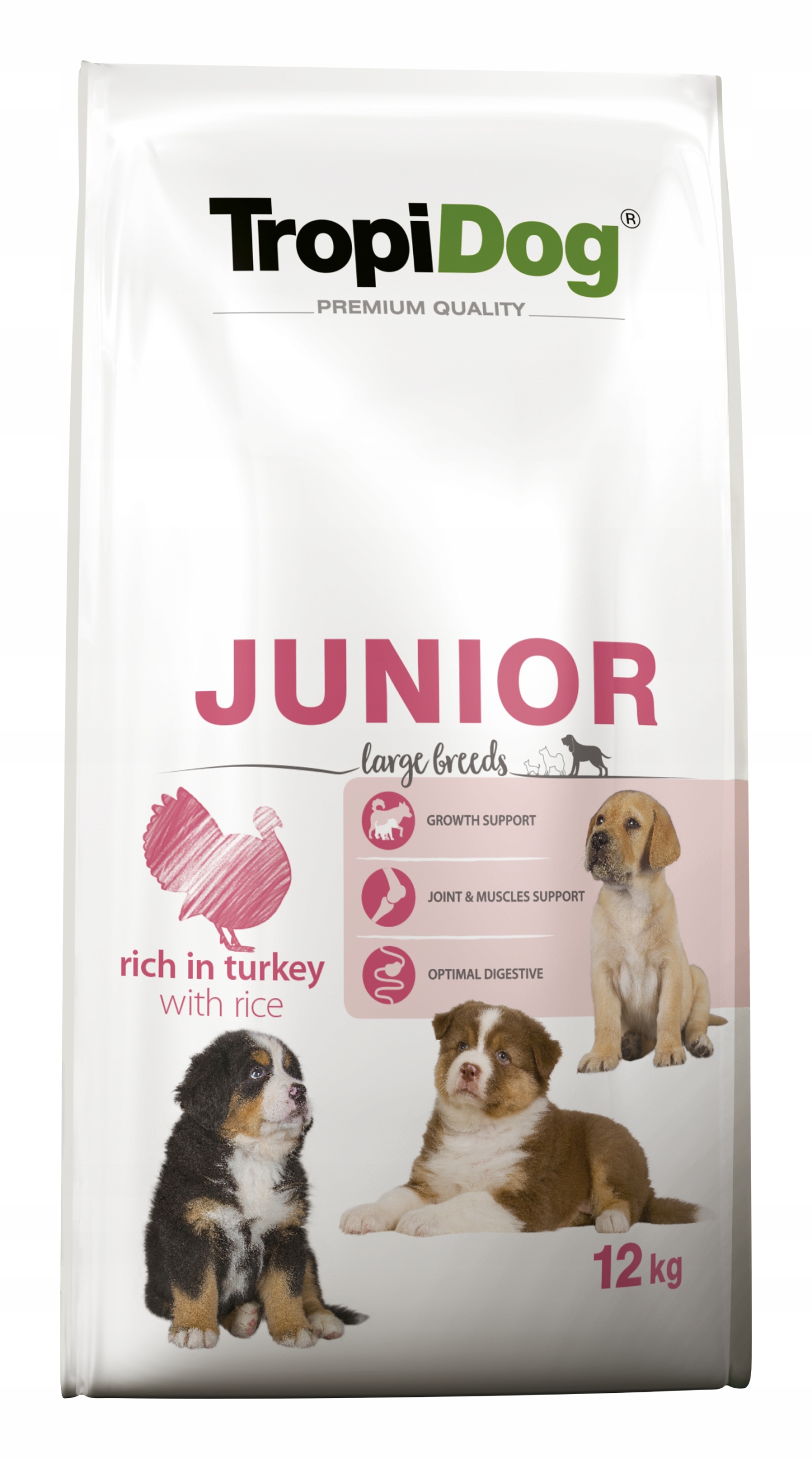 TropiDog karma sucha indyk Junior 12 kg