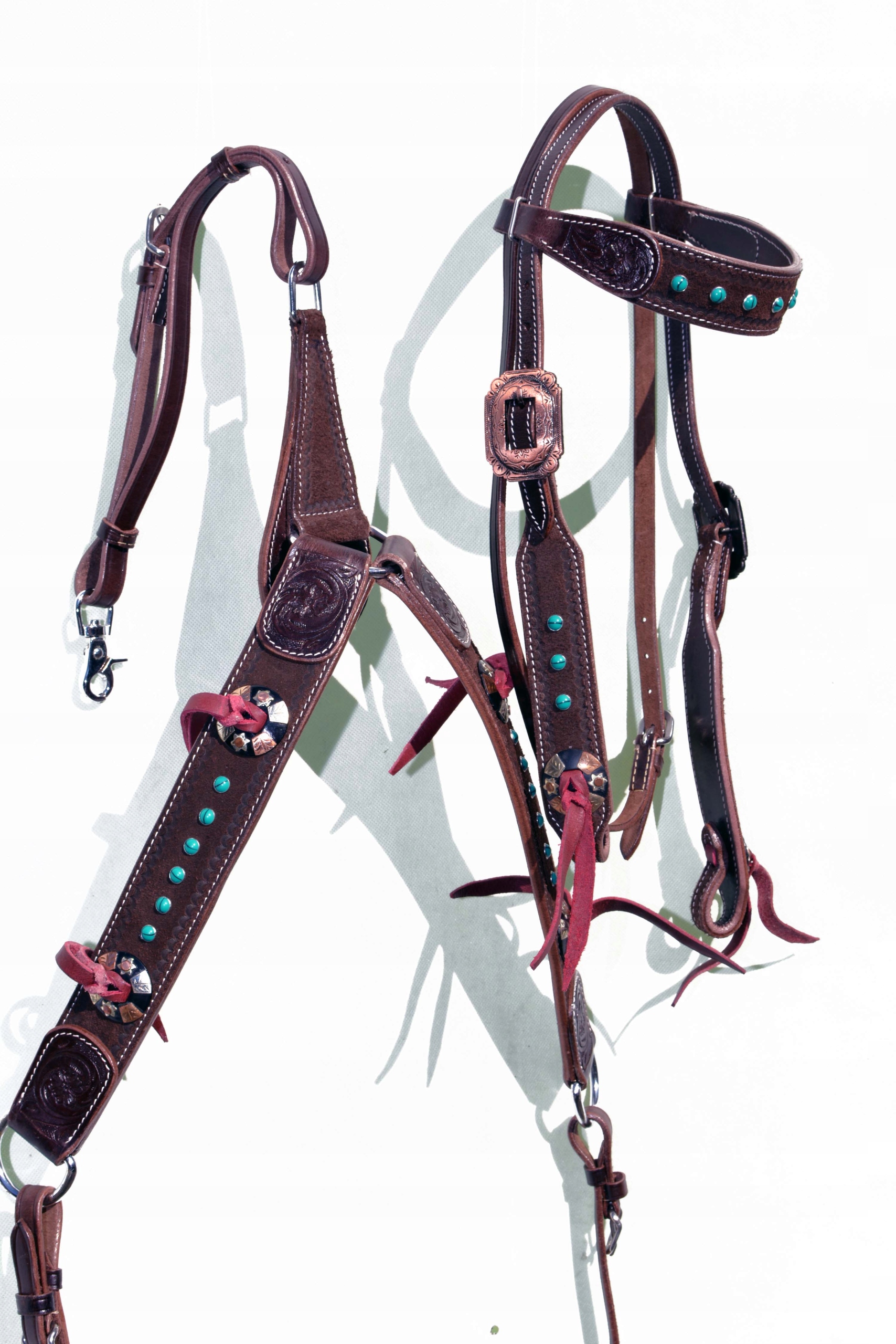 Ogłowie Western Z Usa+ Napierśnik Roz. Full /cob