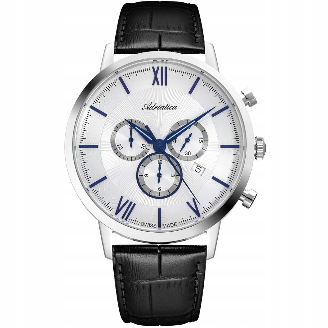 Pánské Hodinky Adriatica na řemínku A8298.52B3CH Chronograf Swiss Made
