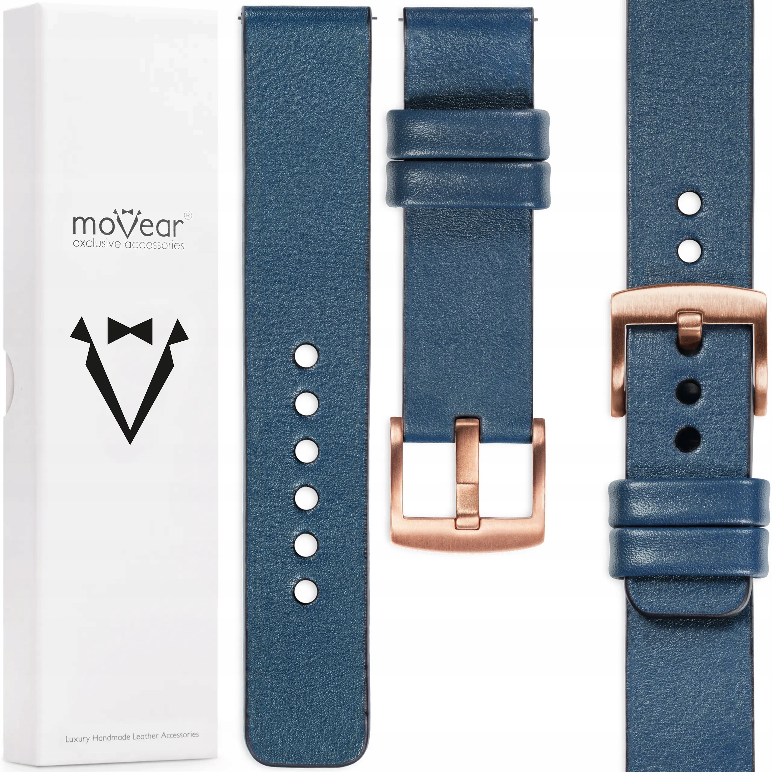 Kožený řemínek pro Samsung 20 mm Galaxy Watch 7 6 5 4 Active Pro, ruční výroba