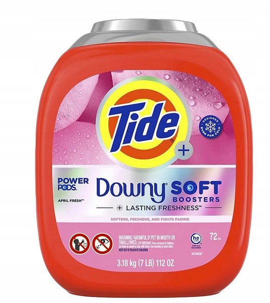 Levně Tide 4v1 Downy April Fresh 72 ks – Kapsle na praní tkanin