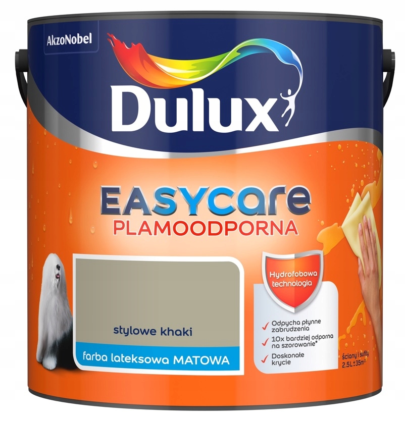 

Farba Dulux Easycare stylowe khaki, 2.5l