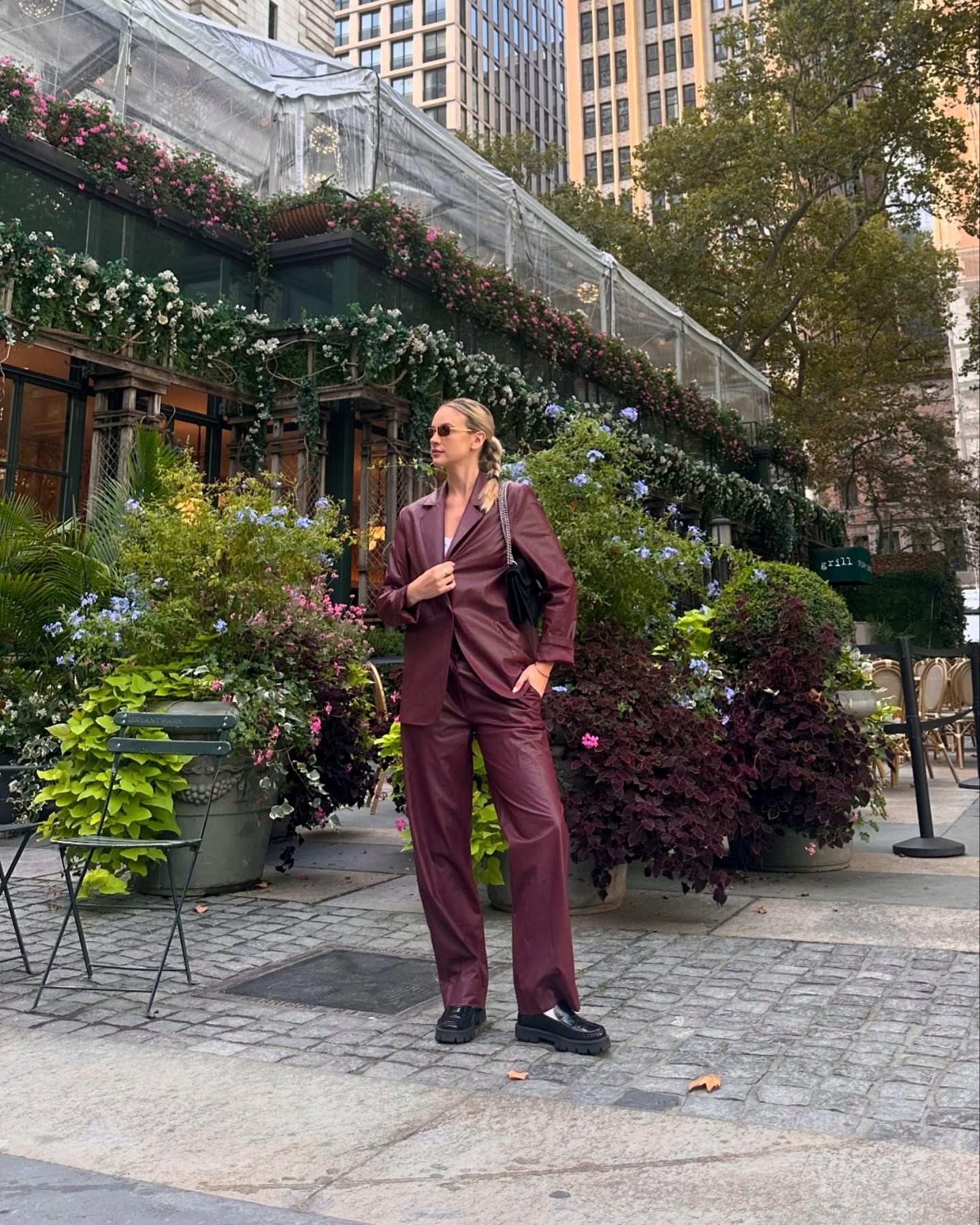 Bordové kalhoty Eko kůže 14-20 Lemonada vel.36