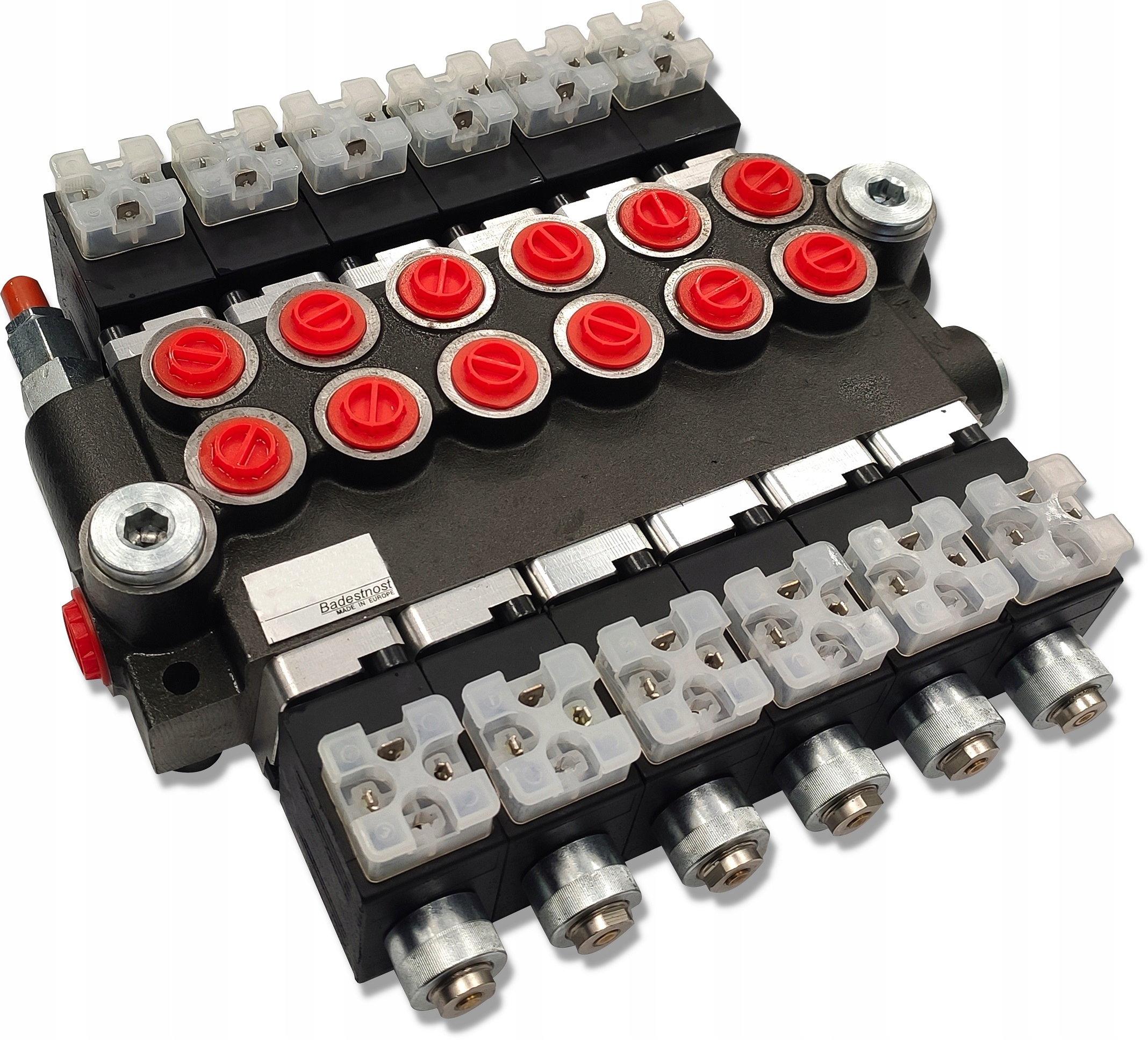 2653.6SEK.50L.12V0402 - ГІДРОВЛИЧЕСКИЙ РОЗПОДІЛЬНИК 6СЕК 50Л ЕЛЕКТРИЧНИЙ 12В