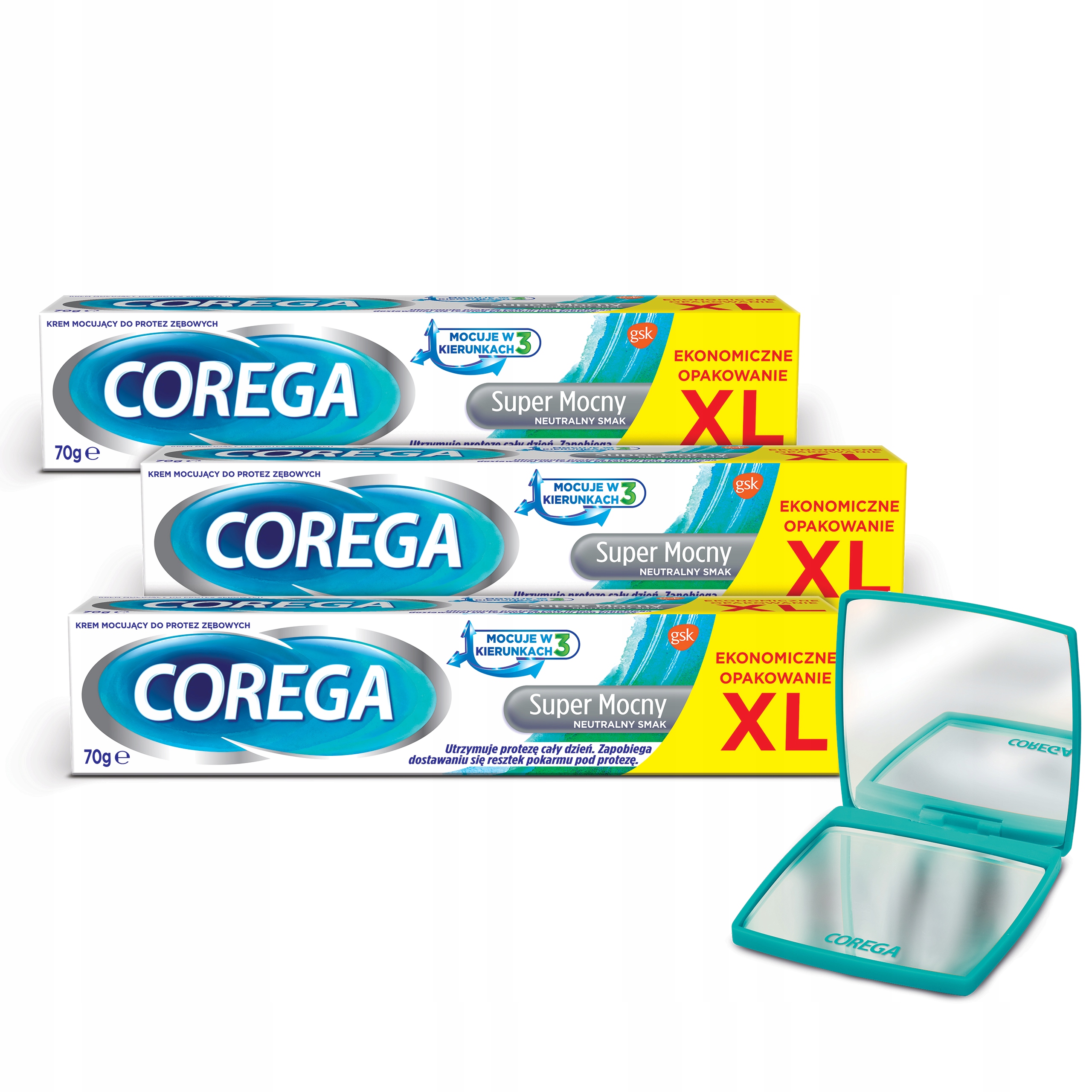

Corega Krem do mocowania protez Neutralny Smak x 3