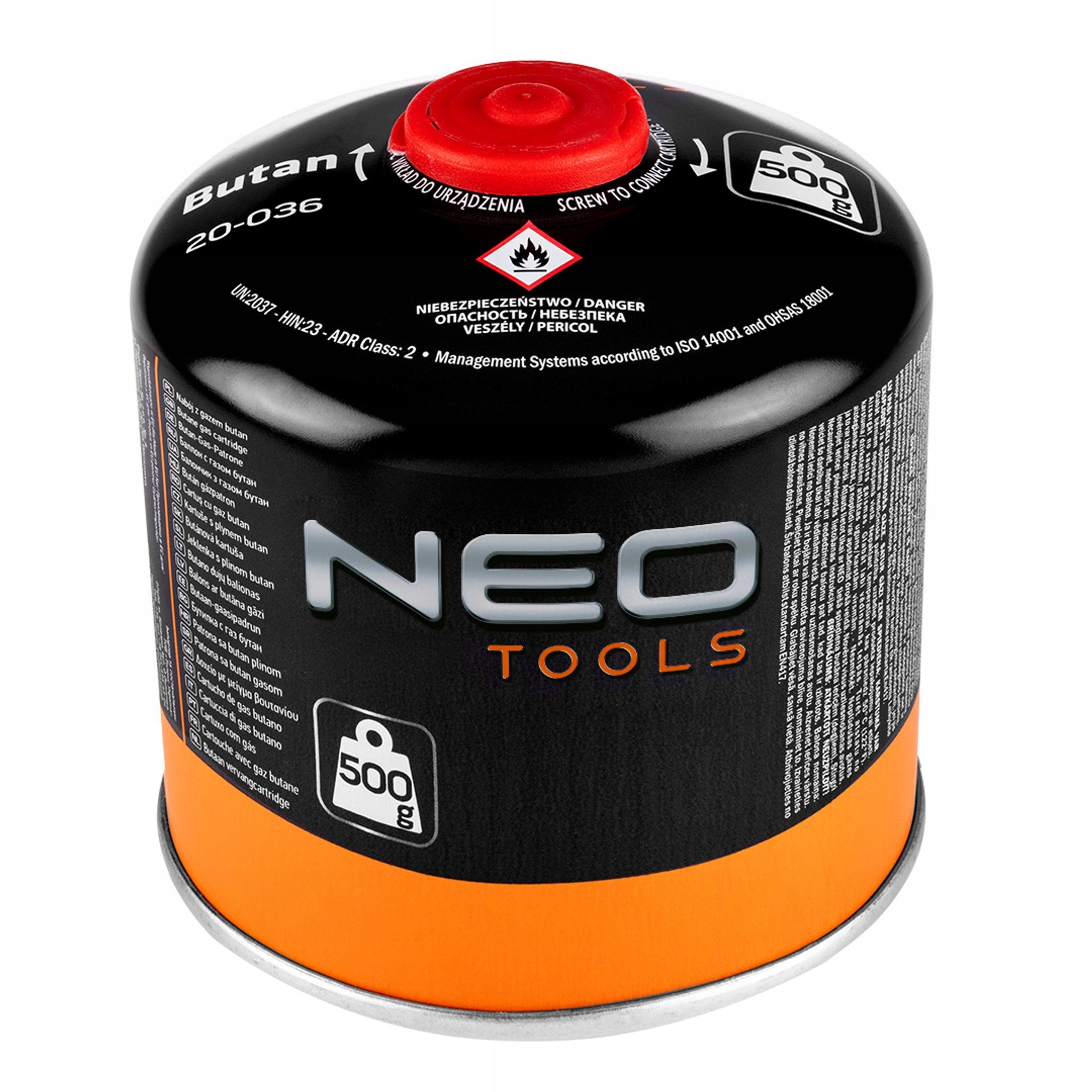 Nabój Z Gazem Butan 500G, Nakręcany