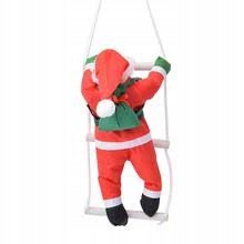 

Mikołaj 40cm wspinający się Po Drabinie 65cm dekor