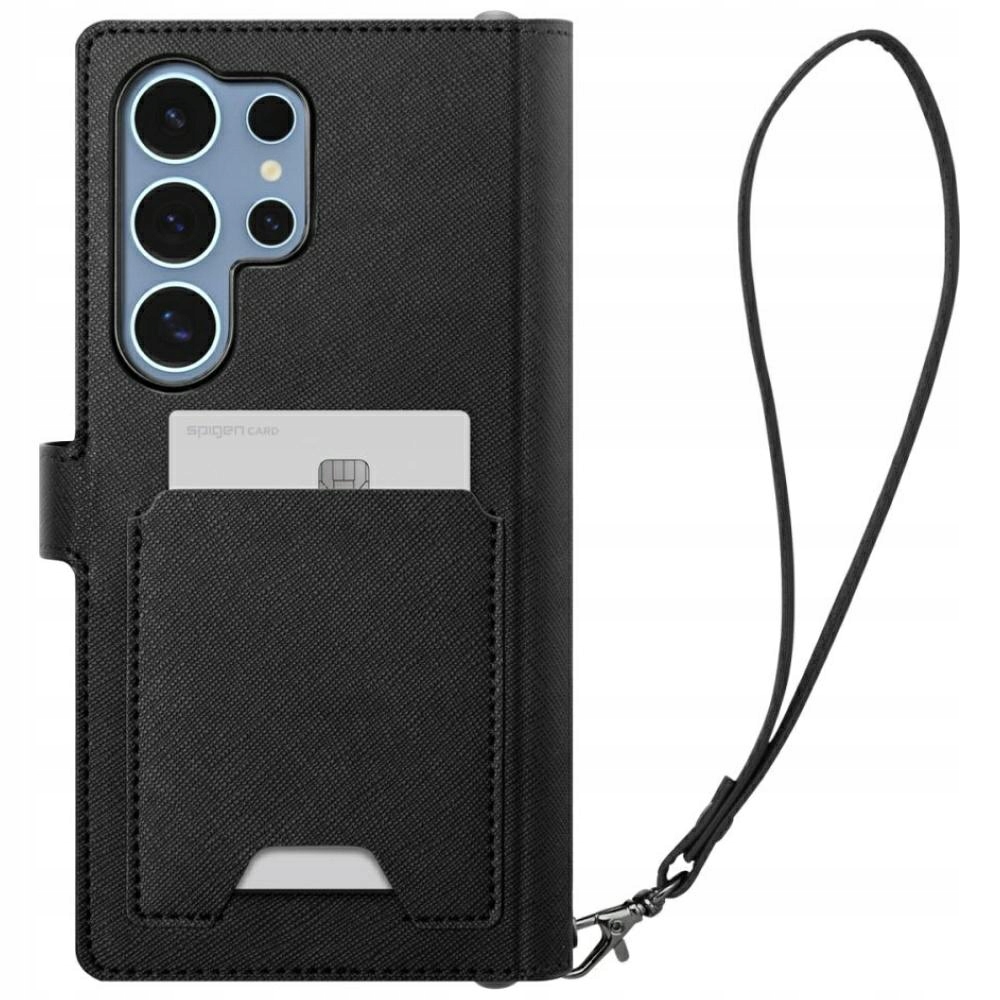 Pouzdro Spigen Wallet „s“ pro Samsung Galaxy S25 Ultra, černé