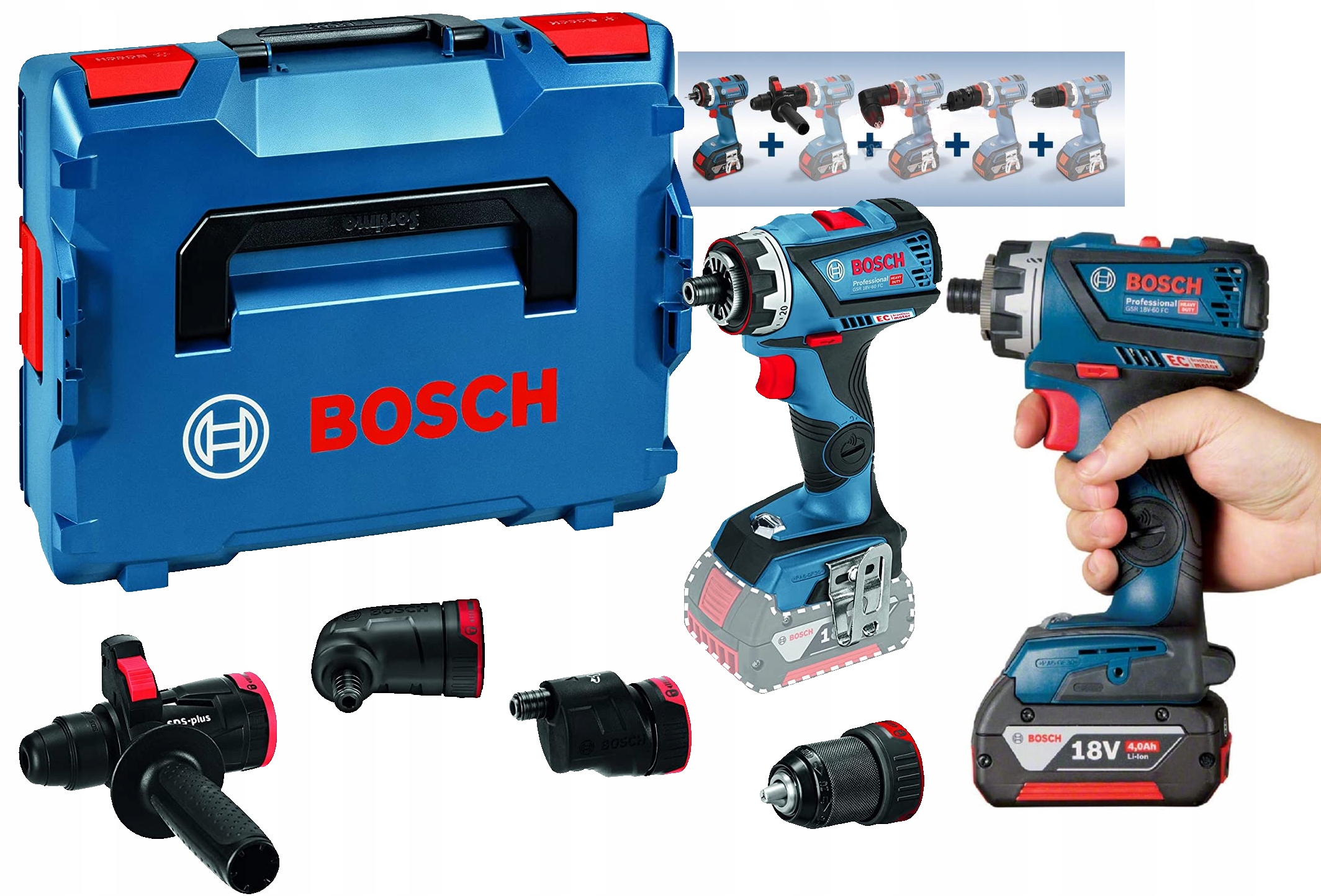 

Bosch Wkrętarka 5w1 Gsr 18V-60 Fc Body L-boxx 18V