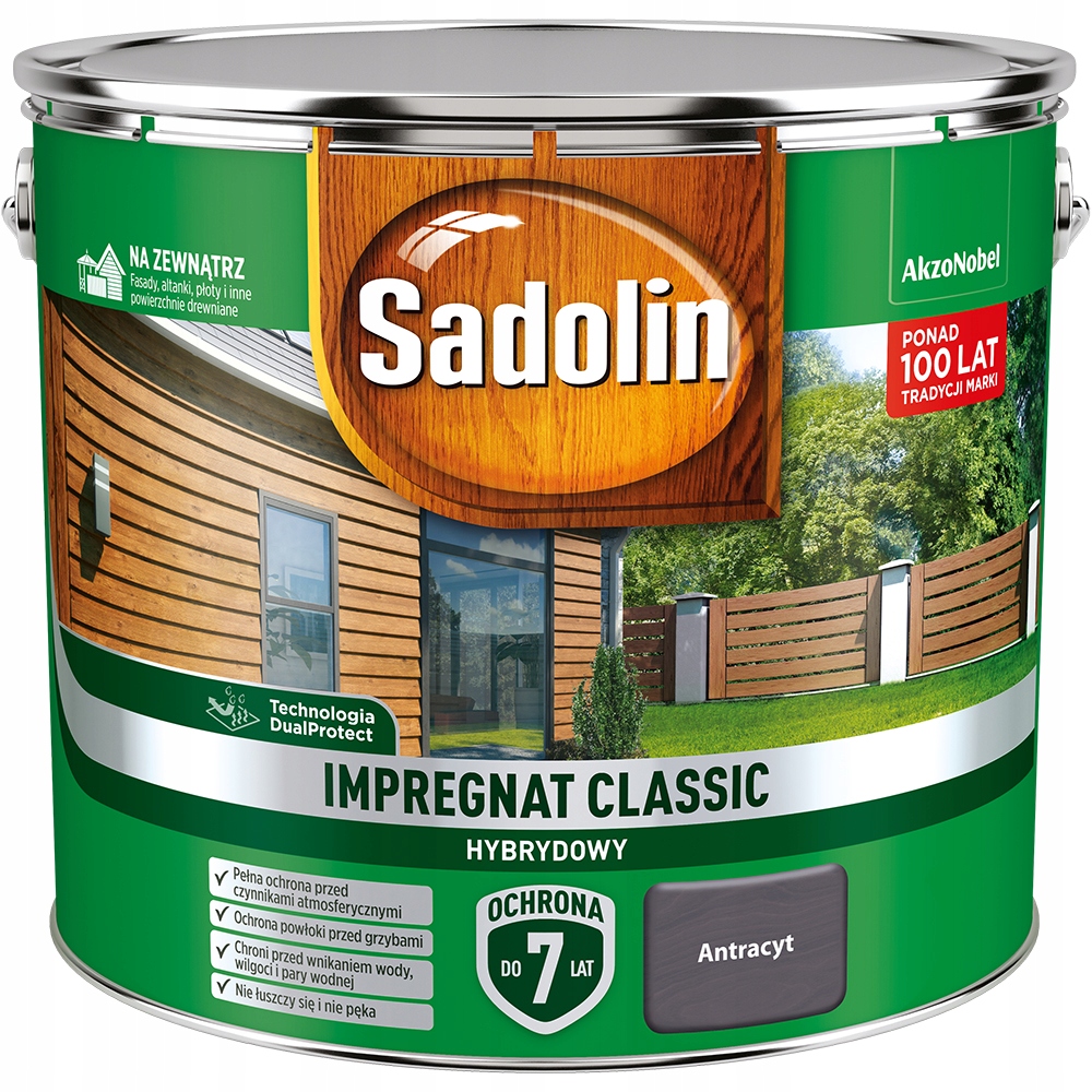 Sadolin Classic Impregnat 9L Antracyt