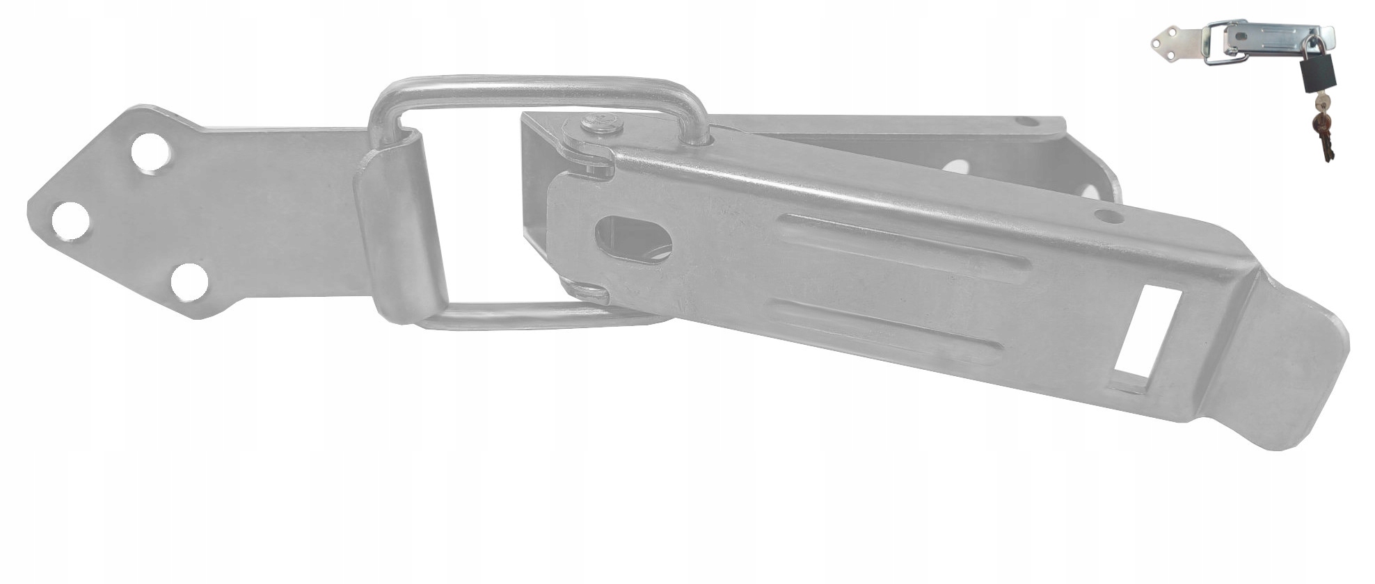 WRZECIĄDZ ZAMKNIĘCIE BURTOWE Z UCHEM 30x190SREBRNY