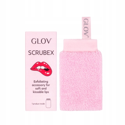 Glov Mini rukavice pro peeling rtů pomocí vody, opakovaně použitelná, růžová