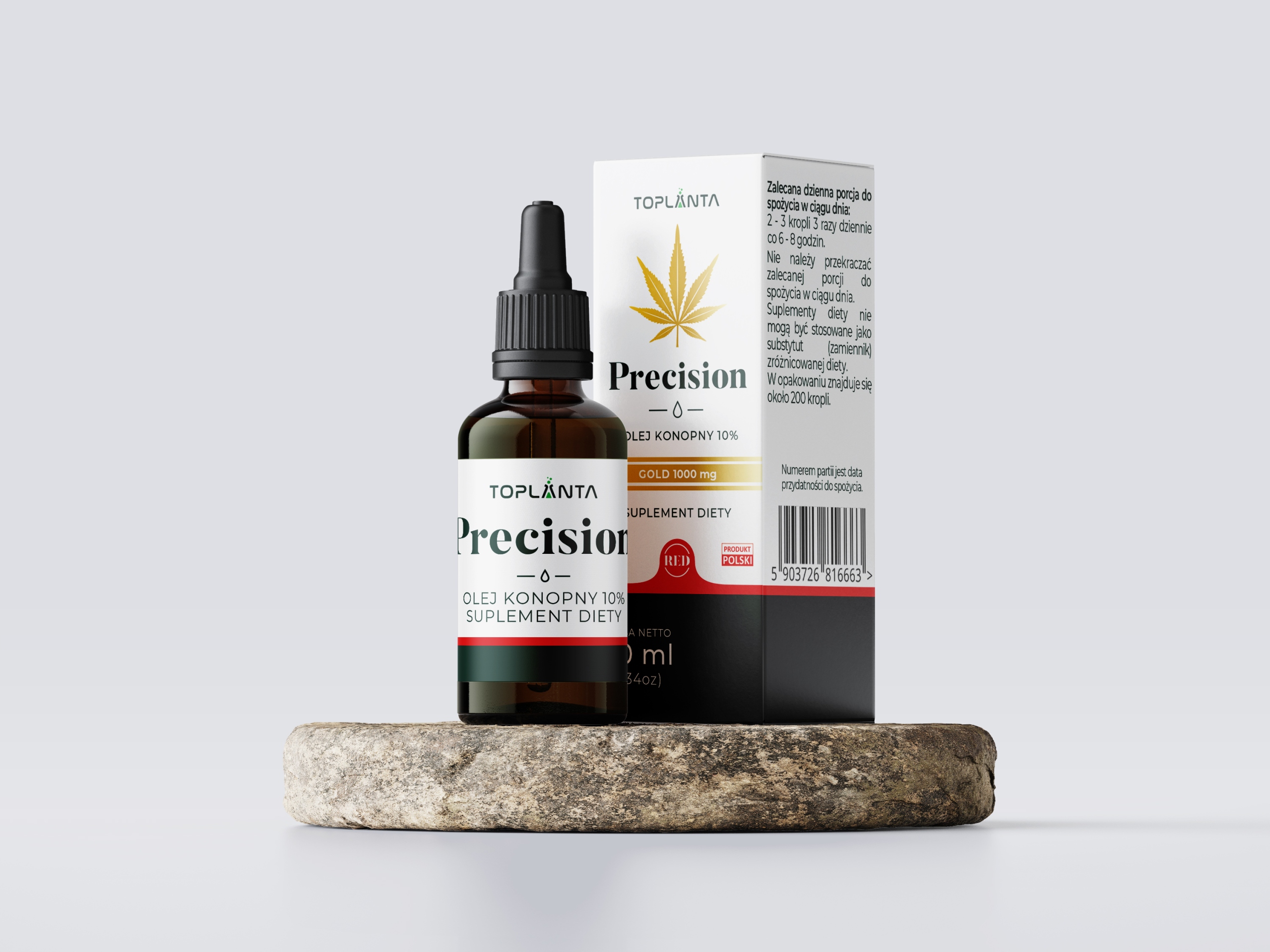 Olejek konopny CBD 10% ToPlanta Precision Red 10 ml